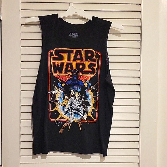 Star Wars Tops - NWOT Star Wars vintage style muscle tee size Small